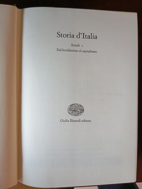 Storia d'Italia Annali 1, Dal feudalesimo al capitalismo, Einaudi 1978 | Immagine Gallery 7