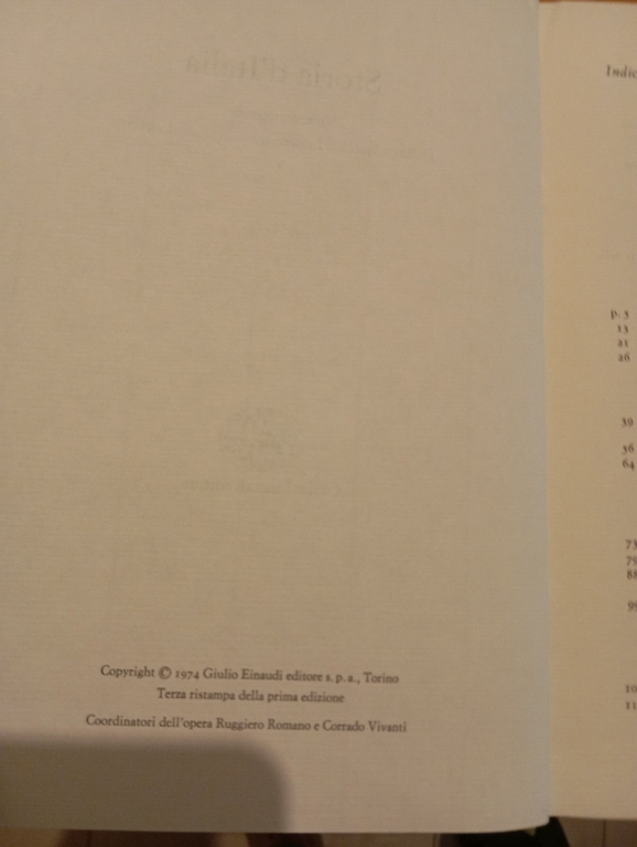 Storia d'Italia Einaudi, volume 2 secondo (2* e 2**) cofanetto, …