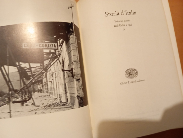 Storia d'Italia Einaudi, Volume 4 quarto, tomo terzo 4***, 1976