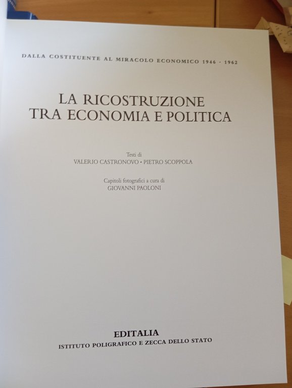 Storia d'Italia XX secolo dalla Costituente al miracolo economico, Editalia … | Immagine Gallery 7