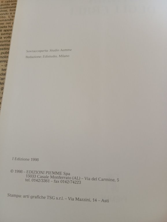Storia degli ebrei, Dan Cohn-Sherbok, Piemme, 1998
