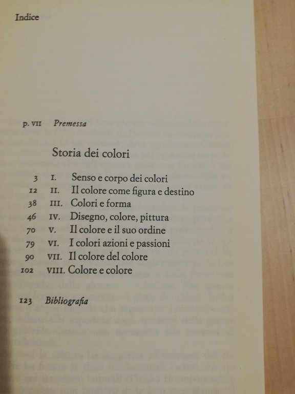Storia dei colori, Manlio Brusatin, 1983, Piccola Biblioteca Einaudi