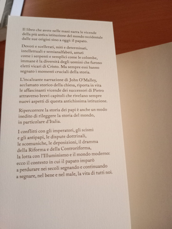 Storia dei papi, John O'Malley, Fazi, 2011