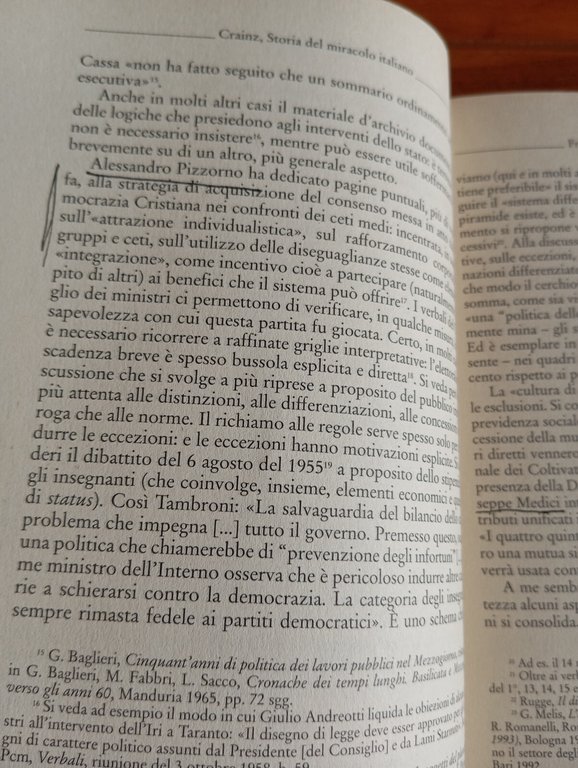 Storia del miracolo italiano, Guido Crainz, Donzelli, 2001
