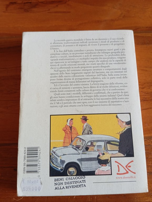 Storia del miracolo italiano, Guido Crainz, Donzelli, 2001