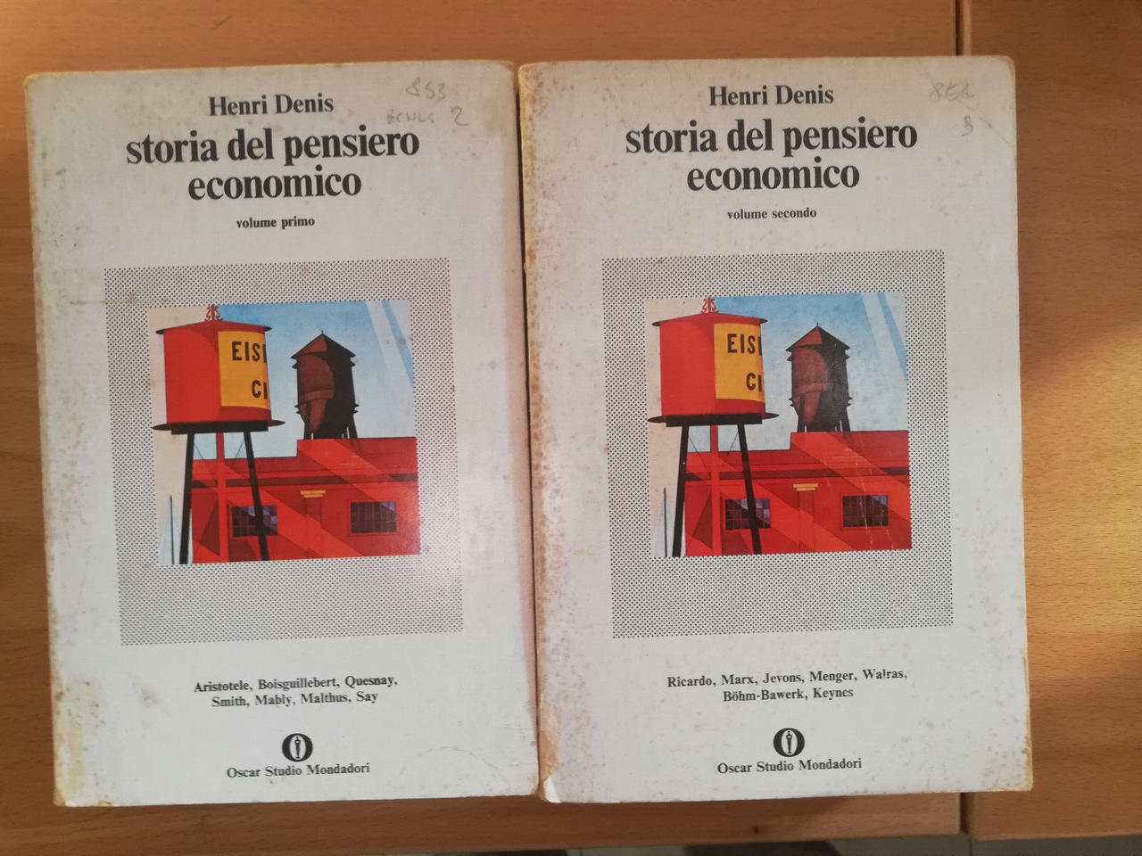 Storia del pensiero economico, due volumi, Henri Denis, 1977 Mondadori