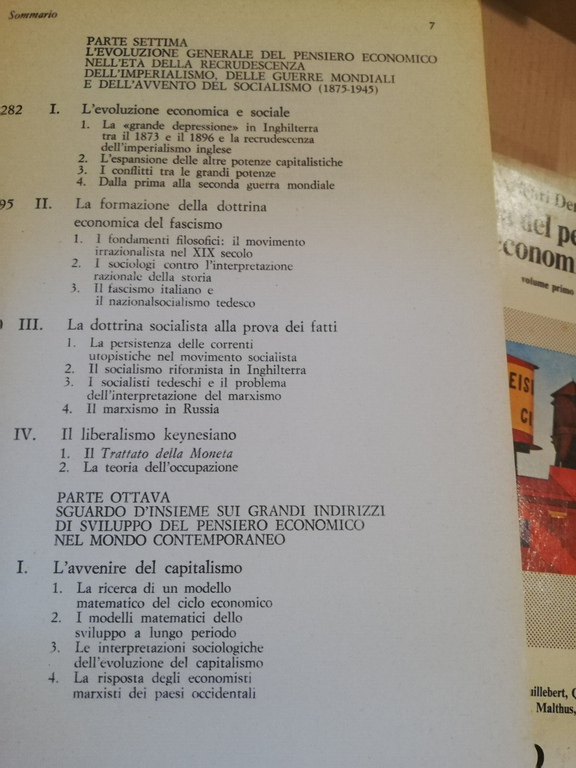 Storia del pensiero economico, due volumi, Henri Denis, 1977 Mondadori