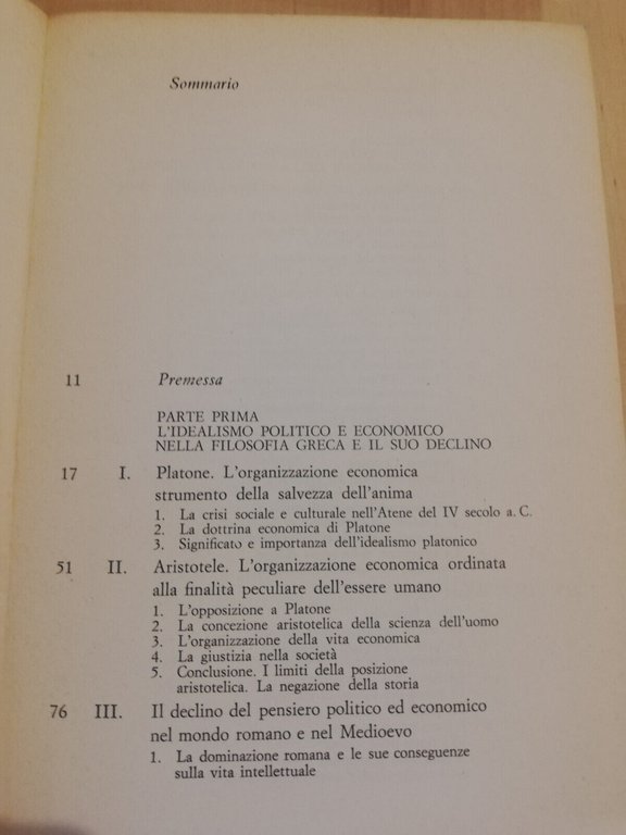 Storia del pensiero economico, due volumi, Henri Denis, 1977 Mondadori