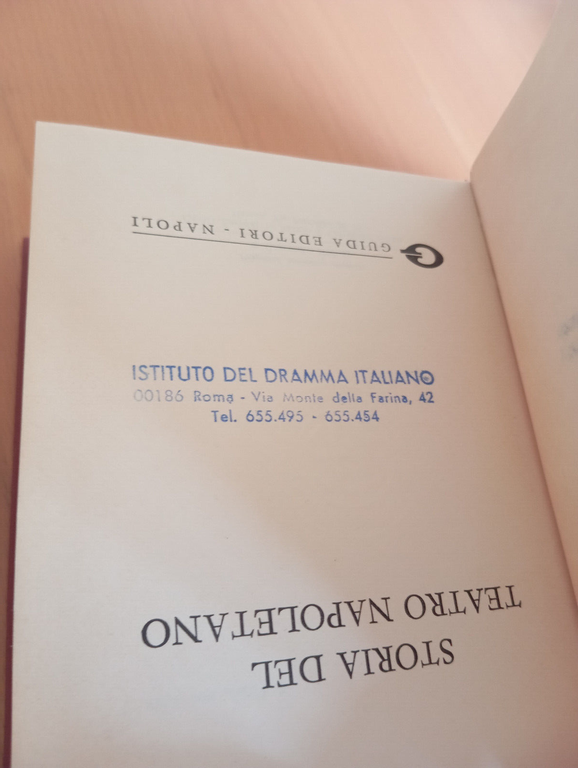 Storia del teatro napoletano, Vittorio Viviani, Guida, 1969