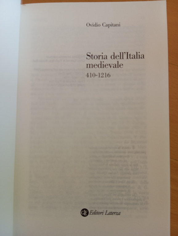 Storia dell'Italia medievale, Ovidio Capitani, Laterza, 2009 | Immagine Gallery 6