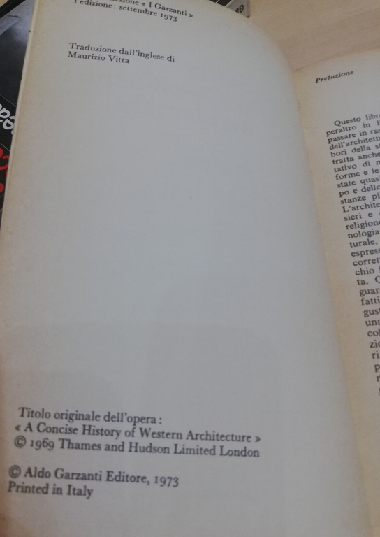 Storia della architettura occidentale, due volumi, Furneaux Jordan Garzanti 1973