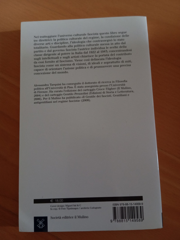 Storia della cultura fascista, Alessandra tarquini, Il Mulino, 2011