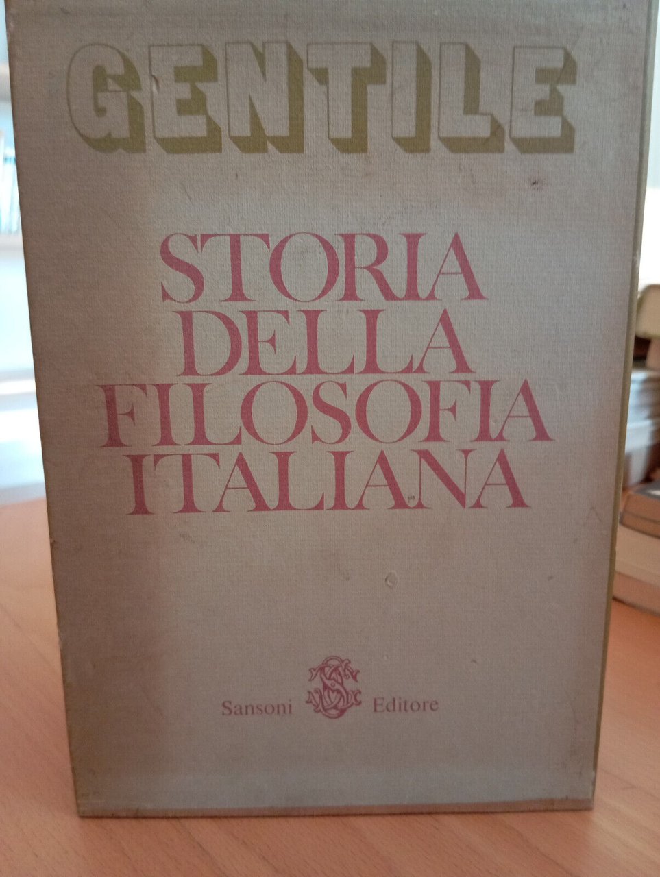 Storia della filosofia italiana Giovanni Gentile 2 volumi cofanetto Sansoni …