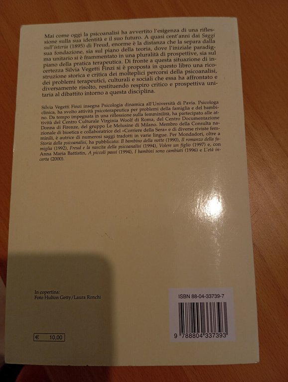 Storia della psicoanalisi, Silvia Vegetti Finzi, Mondadori, 2002