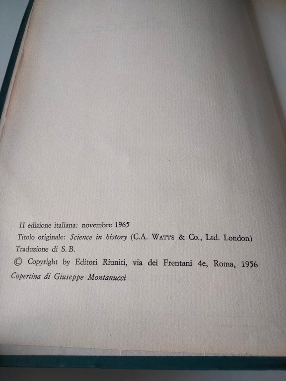 Storia della scienza, John D. Bernal, Editori riuniti, 1965 | Immagine Gallery 6