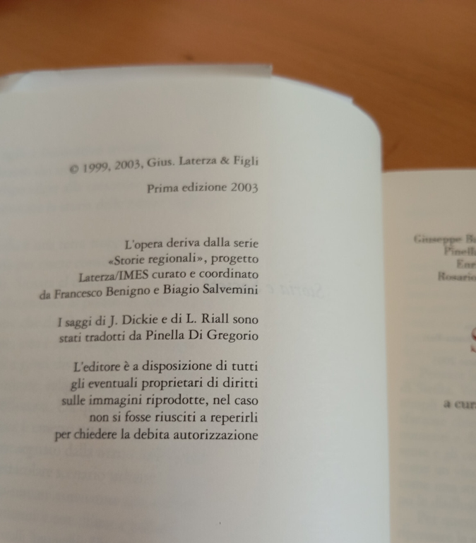 Storia della Sicilia, 2 Dal Seicento ad oggi, Benigno - …