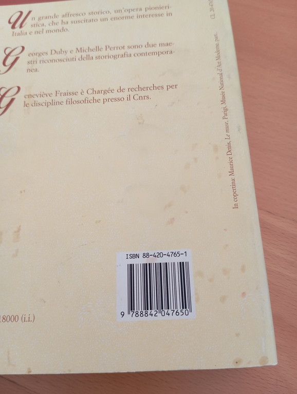 Storia delle donne. L'Ottocento, Duby - Perrot, Laterza, 1991