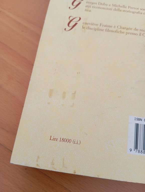 Storia delle donne. L'Ottocento, Duby - Perrot, Laterza, 1991