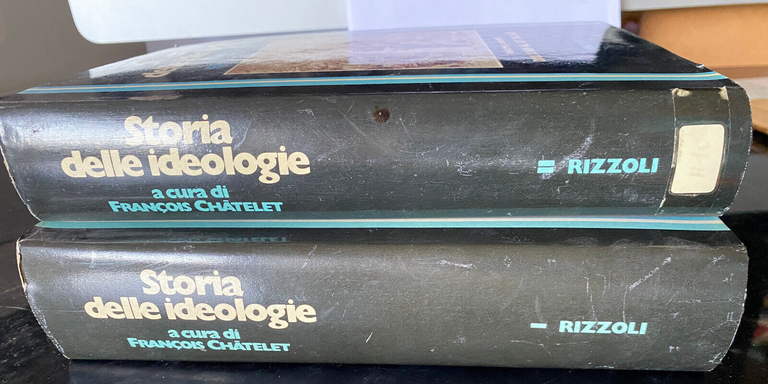 Storia delle ideologie, due volumi, Francois Chatelet, Rizzoli, 1978