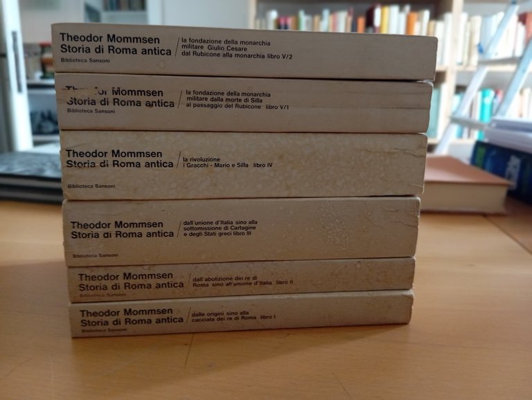 Storia di Roma antica, sei volumi, Thedor Mommsen, Sansoni, 1972 | Immagine Gallery 3