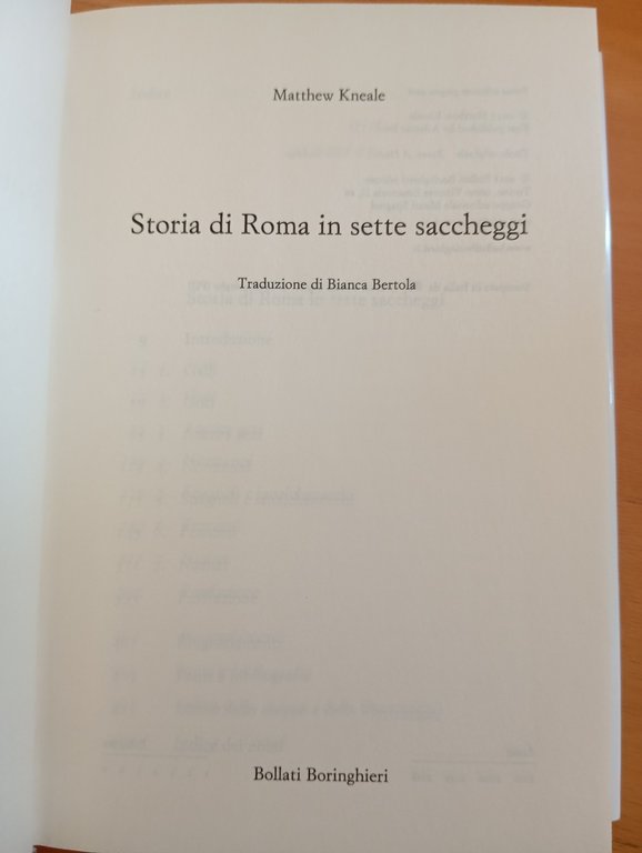 Storia di Roma in sette saccheggi, Matthew Kneale, Bollati Boringhieri, … | Immagine Gallery 7