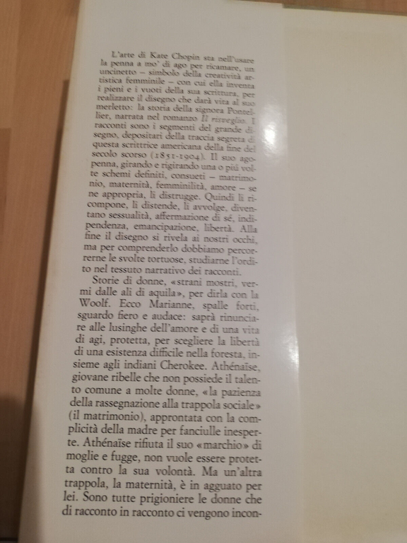 Storia di un'ora, Kate Chopin. 1981, Einaudi