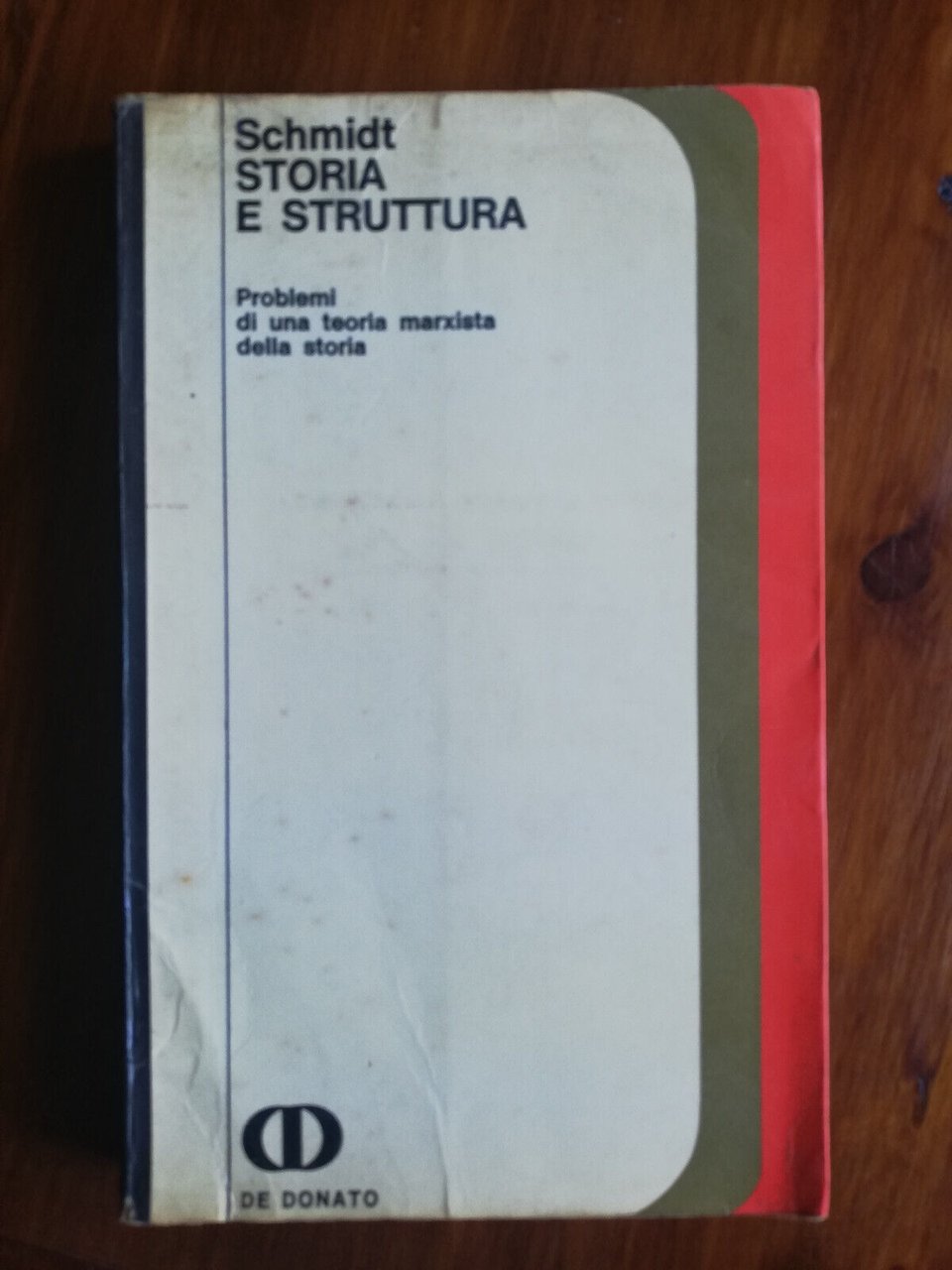 Storia e struttura, Alfred Schmitd, 1972, De Donato