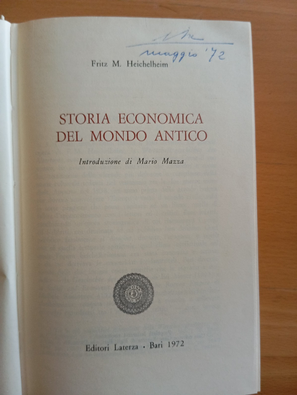 Storia economica del Mondo Antico, Fritz M. HeicheLheim, aterza, 1972 | Immagine Gallery 10