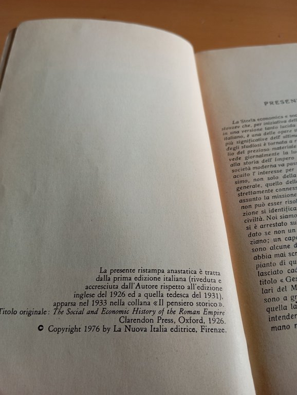 Storia economica e sociale dell'Impero romano M. Rostovzev, La Nuova …