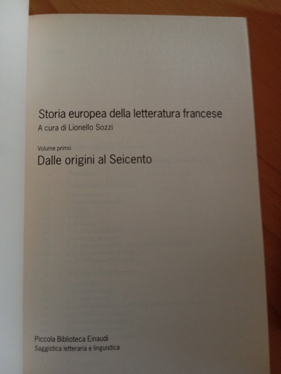 Storia europea della letteratura francese, due volumi, Einaudi, 2013 | Immagine Gallery 5