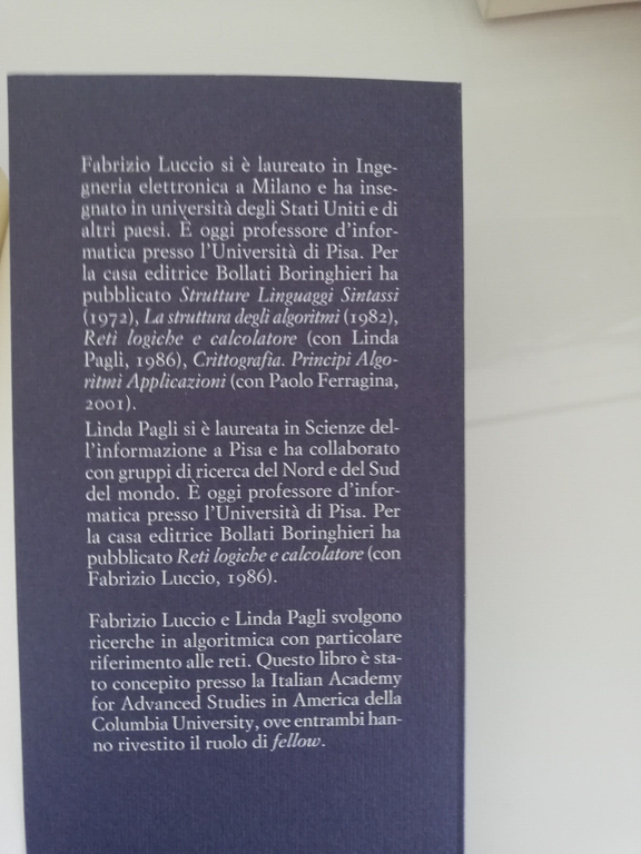 Storia matematica della rete, Fabrizio Luccio, Linda Pagli, 2007, nuovo