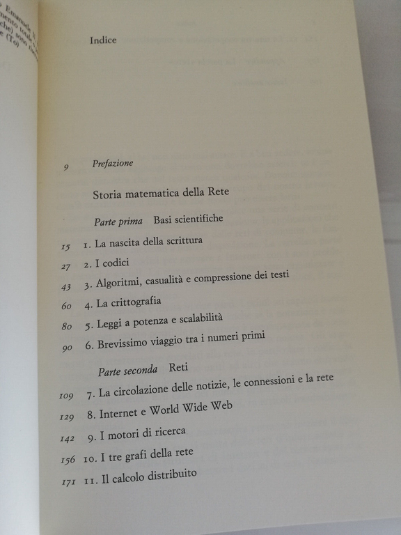 Storia matematica della rete, Fabrizio Luccio, Linda Pagli, 2007, nuovo