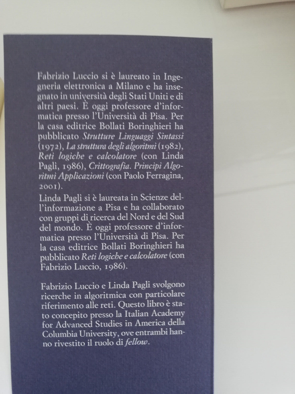 Storia matematica della rete, Fabrizio Luccio, Linda Pagli, 2007, Raro, …