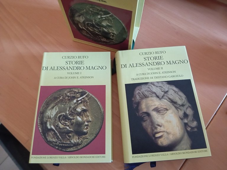 Storie di Alessandro Magno Curzio Ruvo voll 1 e 2 …