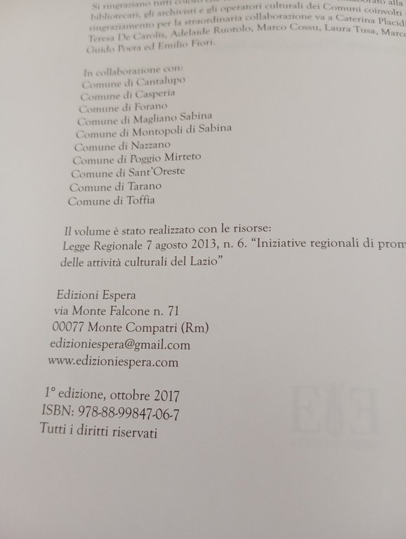 Storie e microstorie della bassa Sabina nel periodo delle guerre …