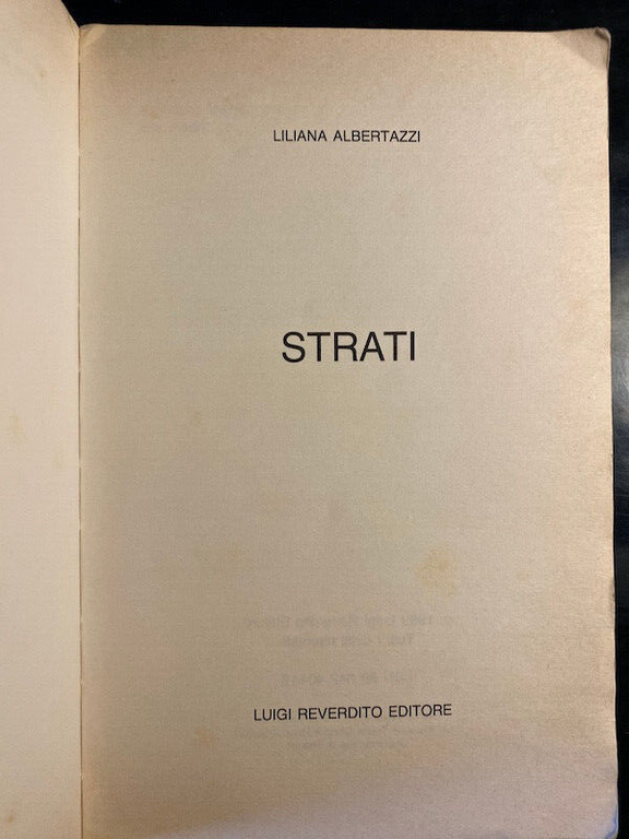 Strati, Liliana Albertazzi, 1989, Luigi Reverdito, FUORI CATALOGO