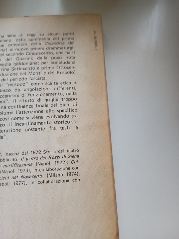 Struttura e ideologia nel teatro italiano fra '500 e '800, …