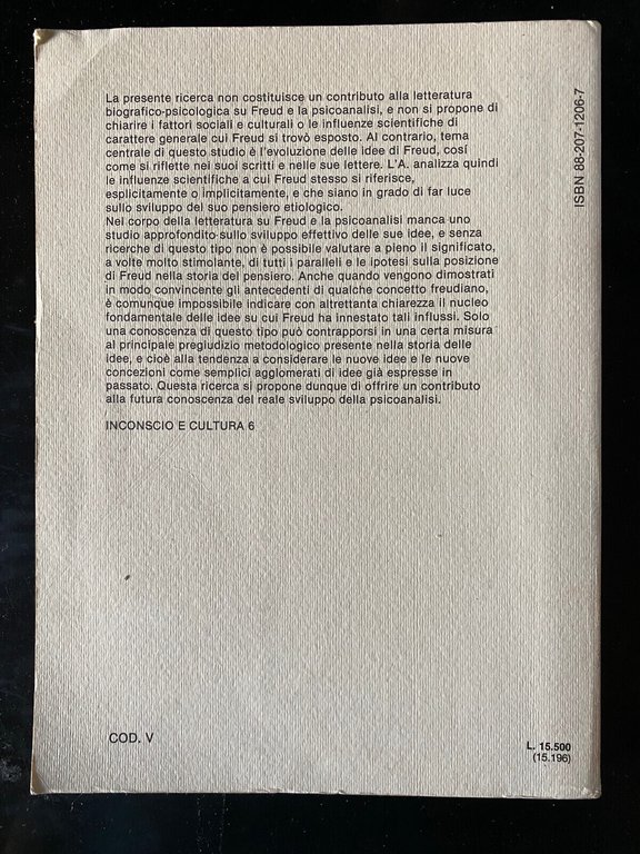 Studi sulla preistoria della psicoanalisi, Ola Andersson, Liguori, 1990