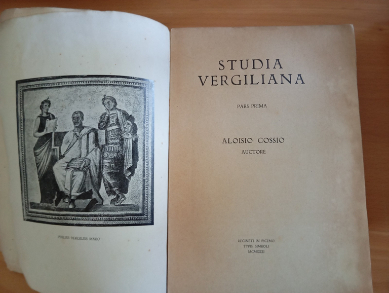 Studia virgiliana, parte prima, Aloisio Cosso, 1931 | Immagine Gallery 8