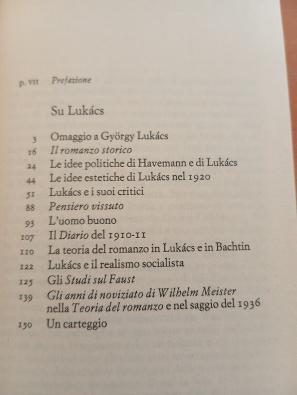 Su Lukacs. Vicende di un'interpretazione, Cesare Cases, Einaudi, 1985