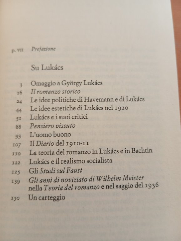 Su Lukacs. Vicende di un'interpretazione, Cesare Cases, Einaudi, 1985