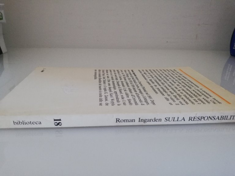 Sulla responsabilit, Roman Ingaden, 1982, Cseo biblioteca, Prima edizione, RARO