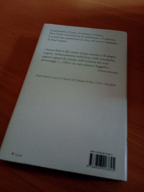 Sunset park, Paul Auster, Einaudi, 2010