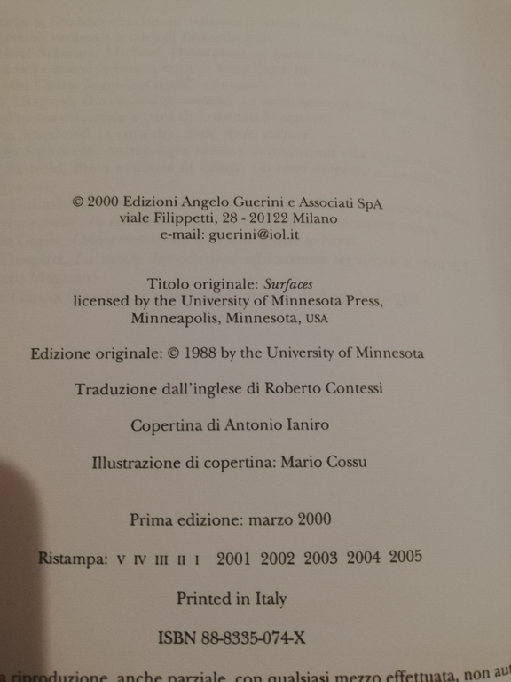 Superfici, Avrum Stroll, 2005, Guerini e Associati, MOLTO RARO | Immagine Gallery 14