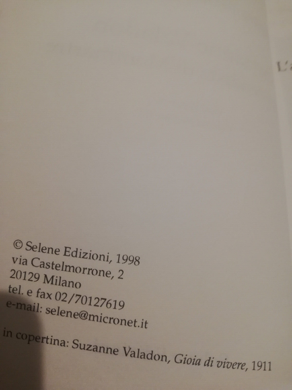 Suzanne Valadon. L'apprendistra di Montmartre, Selene, 1998