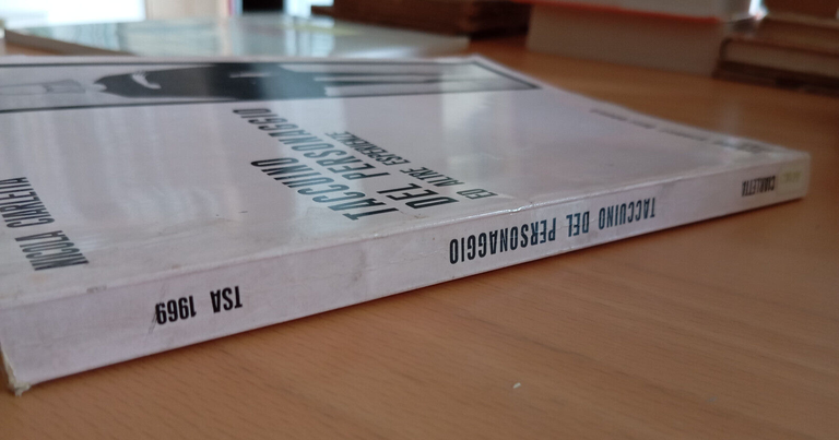 Taccuino del personaggio, Nicola Ciarletta, Teatro Stabile dell'Aquila, 1969