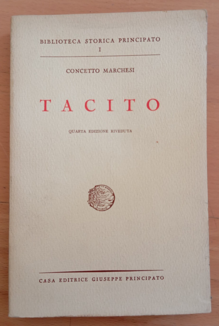 Tacito, Concetto Marchesi, Principato, 1955 | Immagine principale