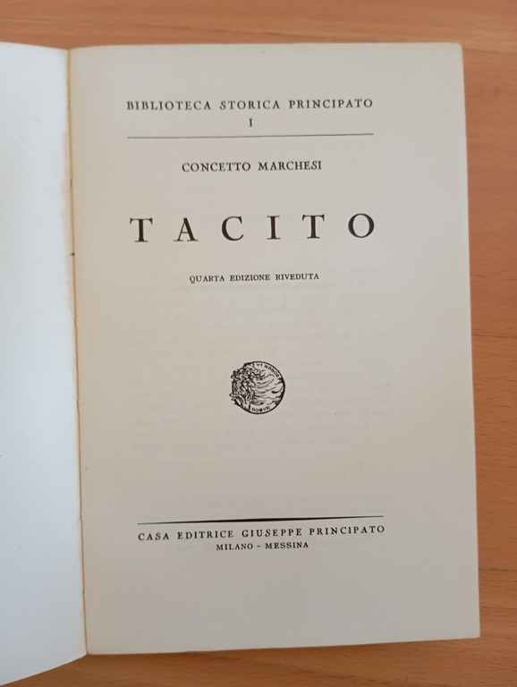 Tacito, Concetto Marchesi, Principato, 1955 | Immagine Gallery 5