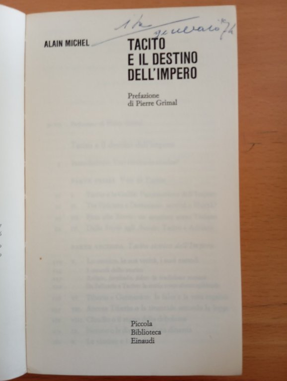 Tacito e il destino dell'impero, Alain Michel, Einaudi NUE, 1973 | Immagine Gallery 7