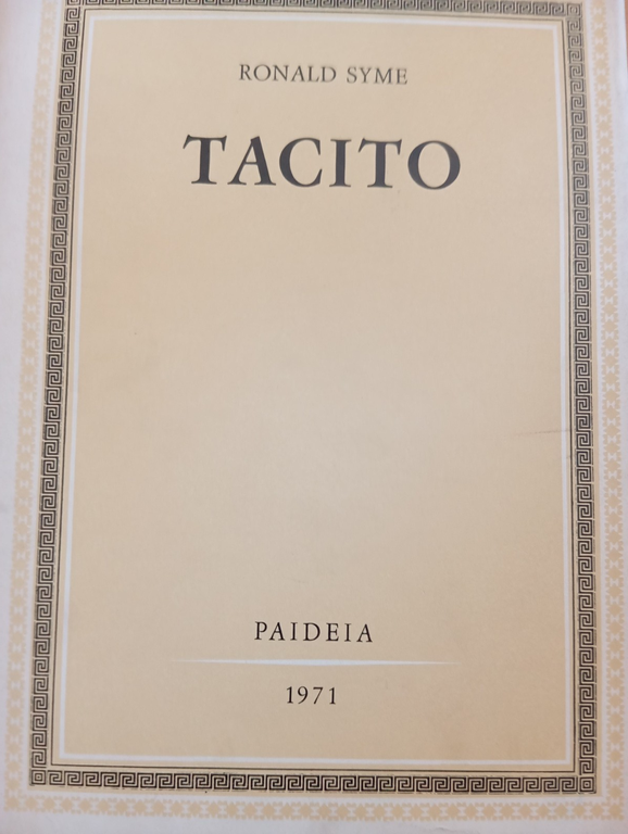 Tacito, Ronald Syme, due volumi, Paideia, 1967, 1971 | Immagine Gallery 3